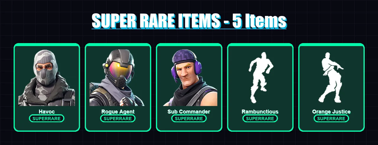 [PC/XBOX/PSN] | Havoc | Rogue Agent | Sub Commander | Valor | Zenith | 20 skin | 13 pickaxe | 17 emote | 16 glider | Lv266