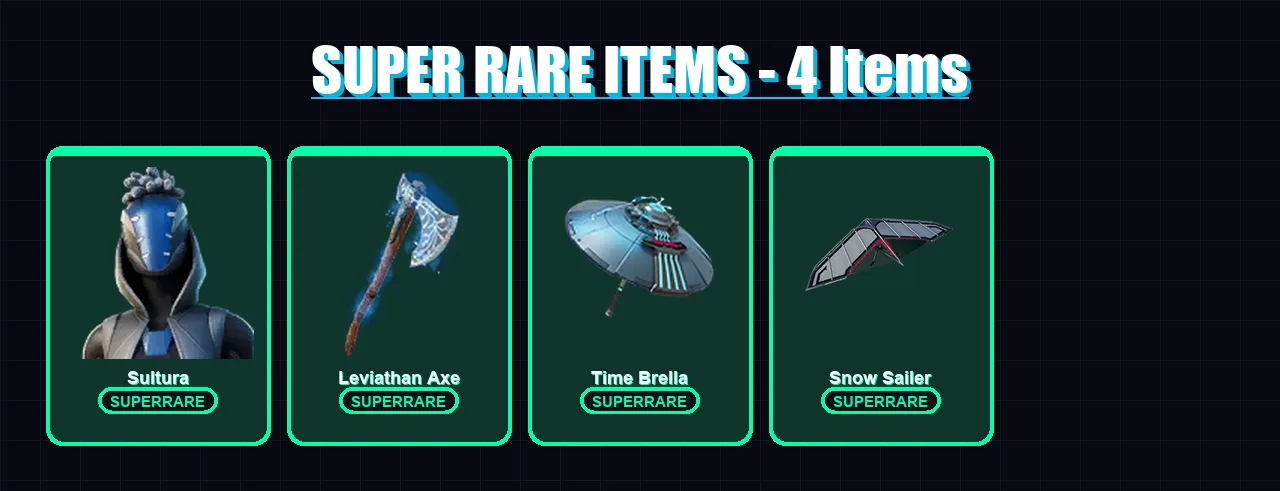 [PS4/PS5/XBOX/PC] | Sultura | Ronin | Torin | Spectra Knight | Spire Assassin | 127 skin | 170 pickaxe | 109 emote | 118 glider | Lv2969