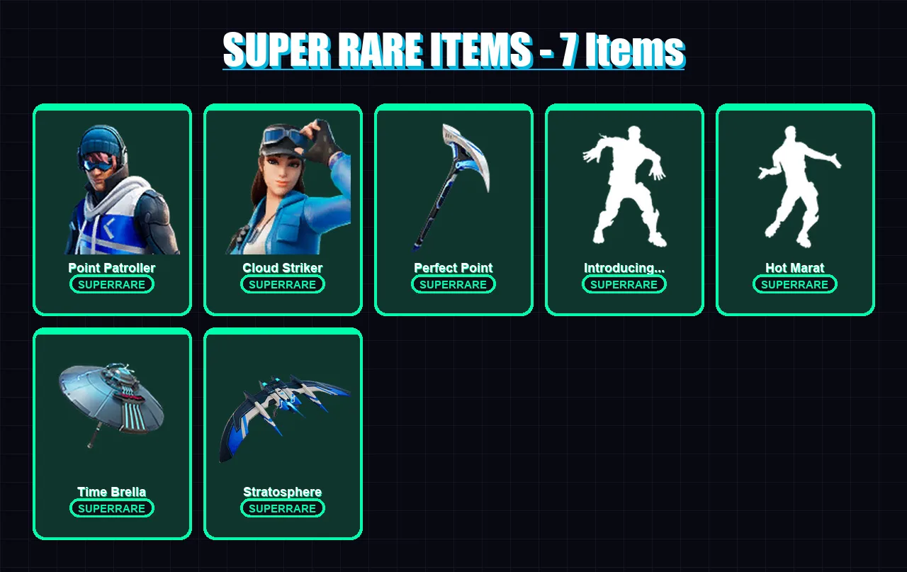 [PC/XBOX/PSN] | Point Patroller | Cloud Striker | Valeria | Peter Griffin | Zenith | 60 skin | 117 pickaxe | 113 emote | 121 glider | Lv1986
