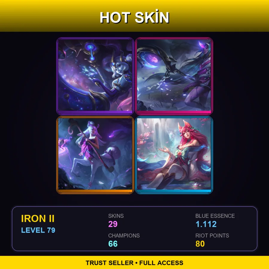 EUNE | Lv79 | Iron II | 29 Skin | 66 Champ