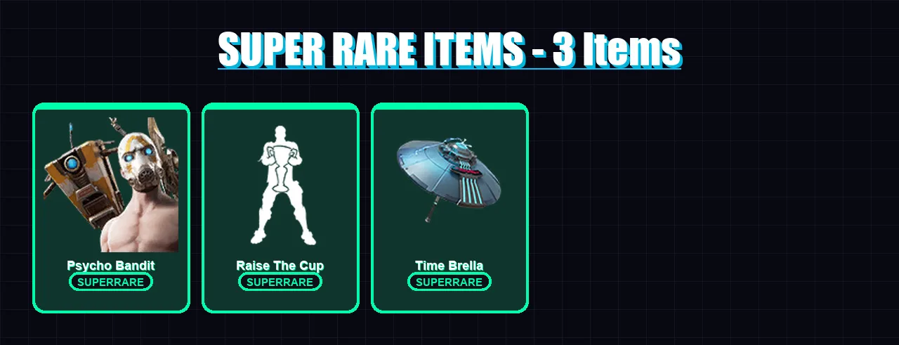 [PS4/PS5/XBOX/PC] | Psycho Bandit | Mandalorian | Predator | Fade | Alli | 92 skin | 105 pickaxe | 96 emote | 81 glider | Lv1455