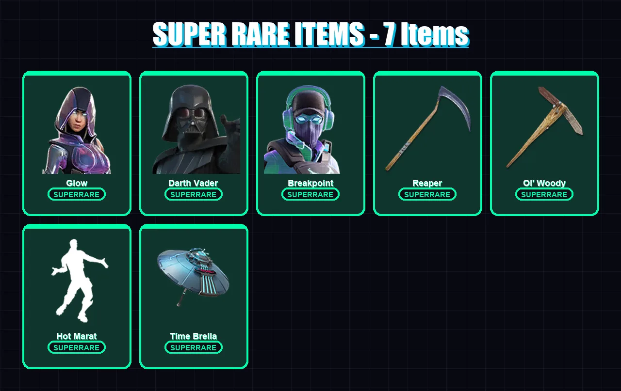 [PC/PSN] | Glow | Darth Vader | Breakpoint | Eternal Knight | Malik | 217 skin | 262 pickaxe | 196 emote | 211 glider | Lv3181 — Fortnite account