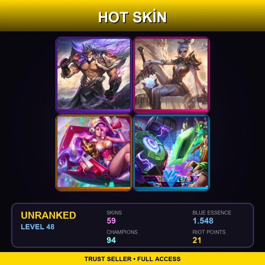 TR | Lv48 | Unranked | 59 Skin | 94 Champ