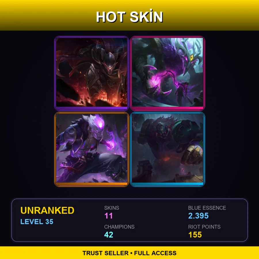 BR | Lv35 | Unranked | 11 Skin | 42 Champ