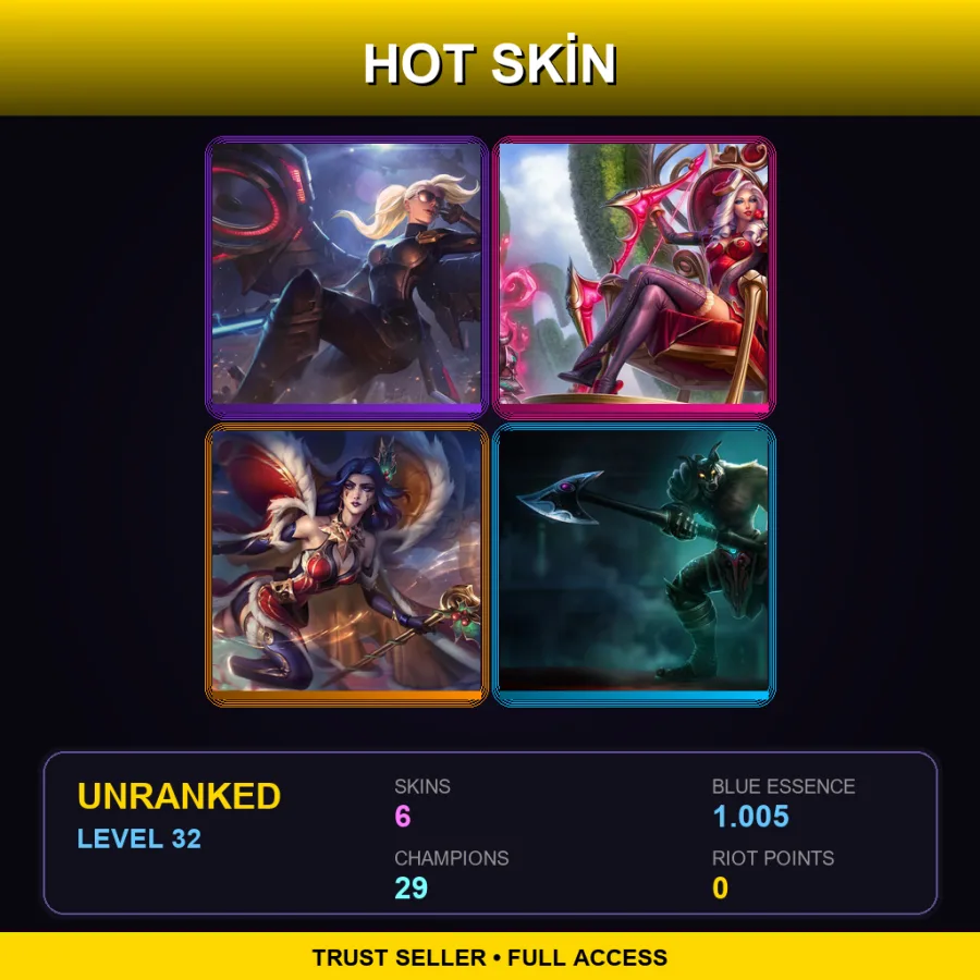 LAS | Lv32 | Unranked | 6 Skin | 29 Champ