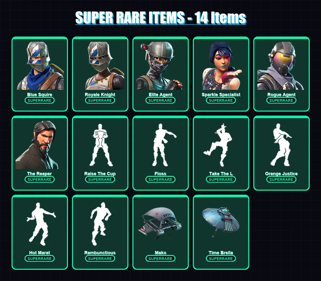 [PC/PSN] | Blue Squire | Royale Knight | Elite Agent | Sparkle Specialist | Rogue Agent | 74 skin | 136 pickaxe | 141 emote | 133 glider | Lv2481