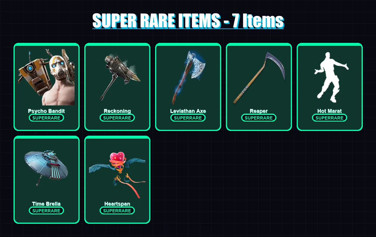 [PC/XBOX/PSN] | Psycho Bandit | Fade | The Imagined | Deadpool | The Foundation | 112 skin | 134 pickaxe | 114 emote | 120 glider | Lv1823