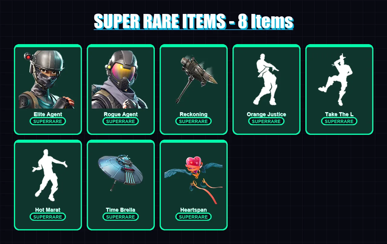 [PC/PSN] | Elite Agent | Rogue Agent | Drift | Calamity | Fade | 116 skin | 104 pickaxe | 118 emote | 107 glider | Lv1321