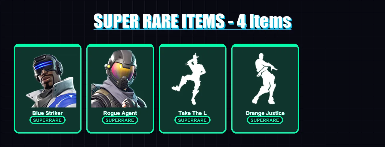 [PS4/PS5/XBOX/PC] | Blue Striker | Rogue Agent | Drift | Carbide | Valor | 16 skin | 9 pickaxe | 25 emote | 15 glider | Lv176