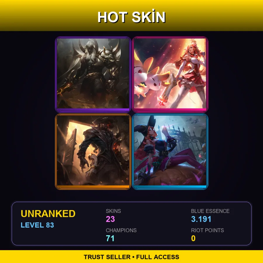ME | Lv83 | Unranked | 23 Skin | 71 Champ