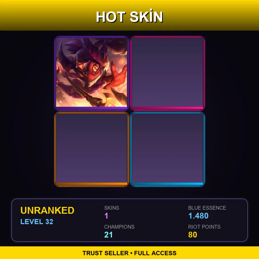 EUNE | Lv32 | Unranked | 1 Skin | 21 Champ