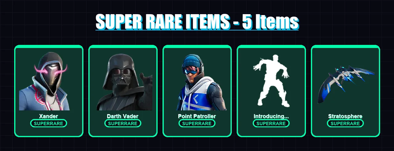 [PS4/PS5/XBOX/PC] | Xander | Darth Vader | Point Patroller | Mandalorian | Kymera | 103 skin | 120 pickaxe | 79 emote | 113 glider | Lv1794