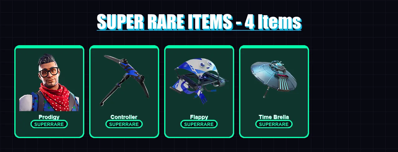 [PC] | Prodigy | Nezumi | Zenith | Paradigm (Reality-659) | Snap | 95 skin | 109 pickaxe | 86 emote | 94 glider | Lv1054 — Fortnite account