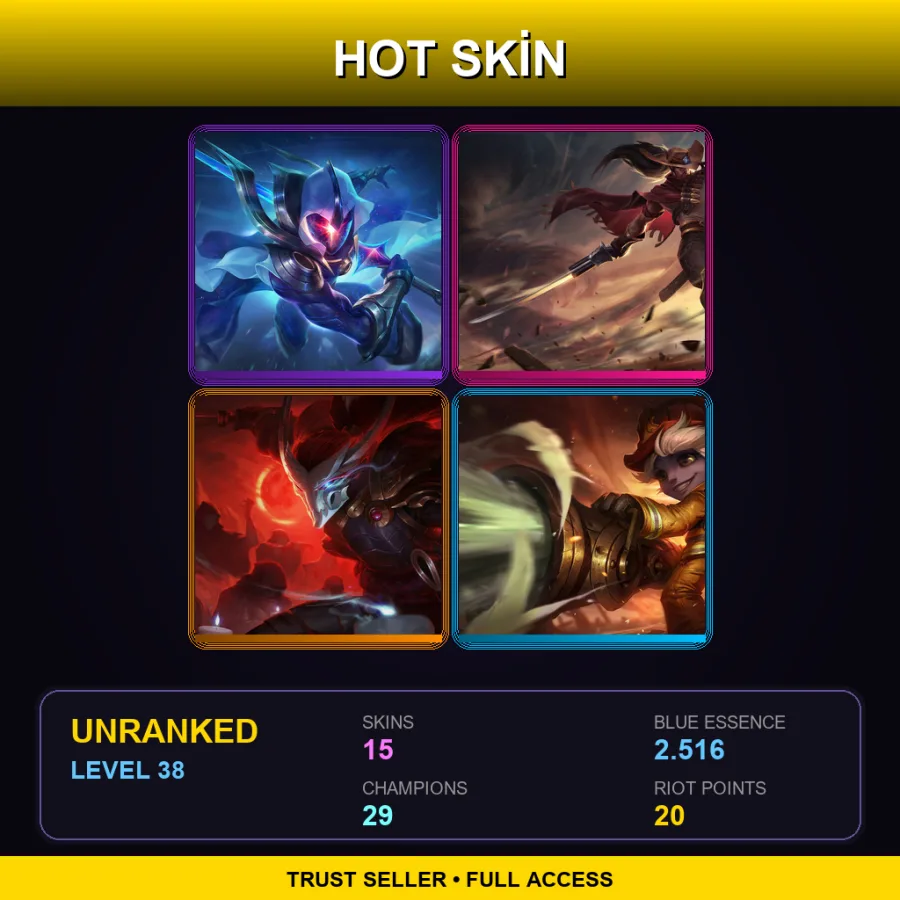 NA | Lv38 | Unranked | 15 Skin | 29 Champ — Overlord Malzahar
