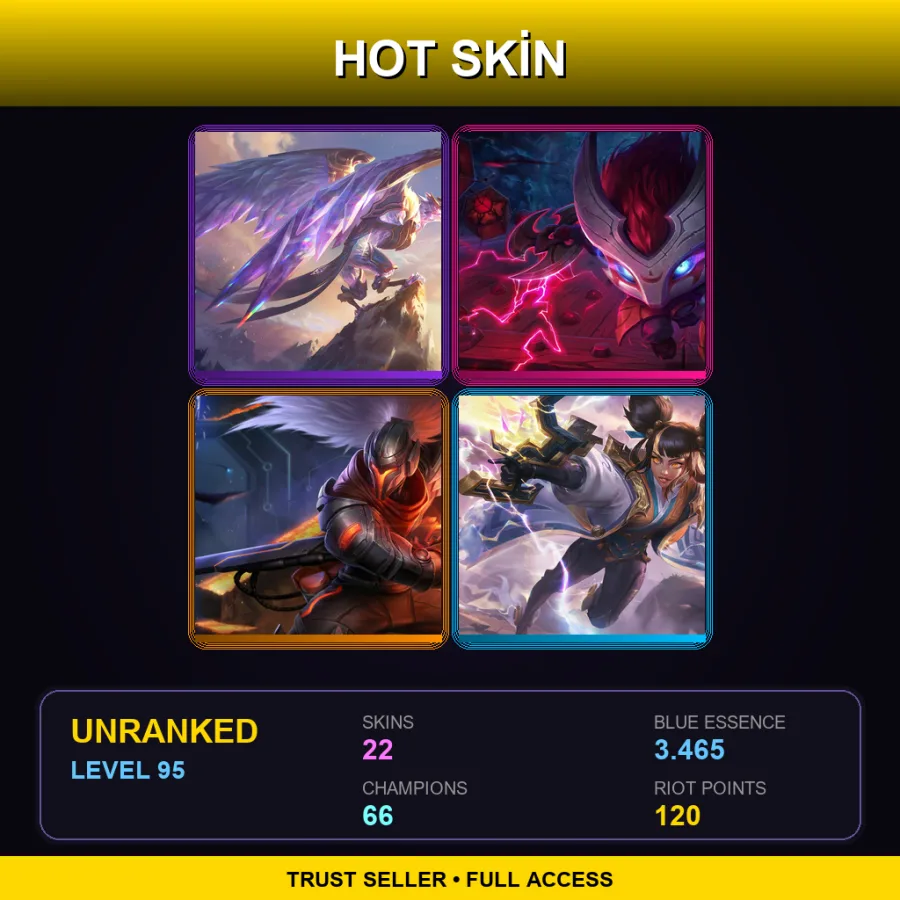 LAS | Lv95 | Unranked | 22 Skin | 66 Champ