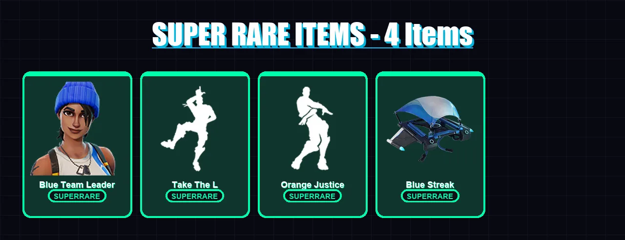 [PC/XBOX/PSN] | Blue Team Leader | Moonwalker | Snowmando | Rust Lord | Mission Specialist | 5 skin | 18 pickaxe | 15 emote | 18 glider | Lv290