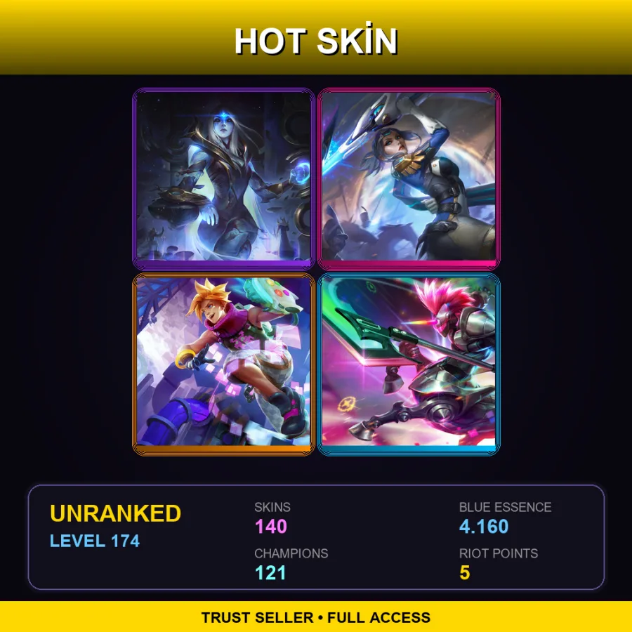 EUNE | Lv174 | Unranked | 140 Skin | 121 Champ — Rune Wars Renekton
