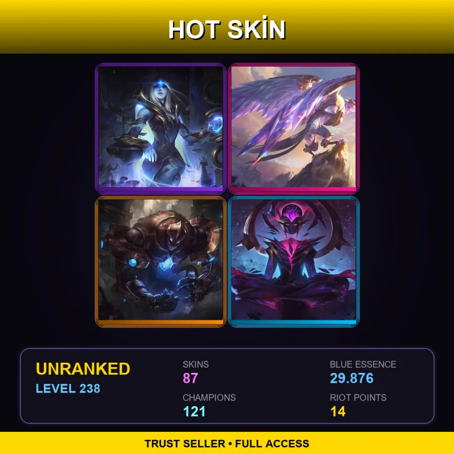 VN | Lv238 | Unranked | 87 Skin | 121 Champ — Spirit Blossom Kindred