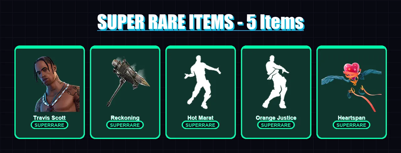 [PC] | Travis Scott | Midas | Gear Specialist Maya | Crackshot | Ronin | 40 skin | 62 pickaxe | 60 emote | 69 glider | Lv1040