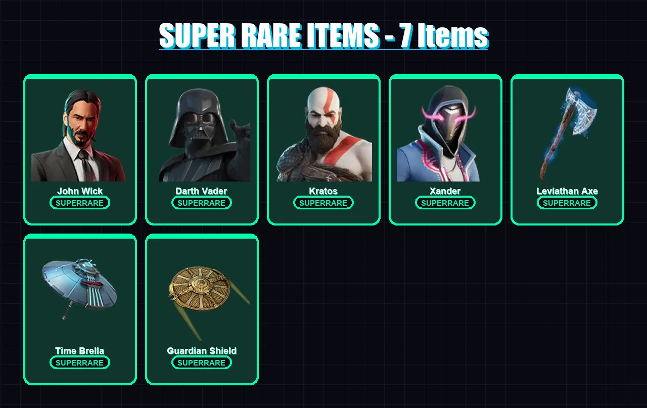 [PC/XBOX/PSN] | John Wick | Darth Vader | Kratos | Xander | Snap | 99 skin | 133 pickaxe | 92 emote | 99 glider | Lv1339