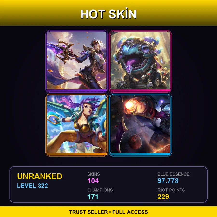EUW | Lv322 | Unranked | 104 Skin | 171 Champ — Faerie Court Fiora
