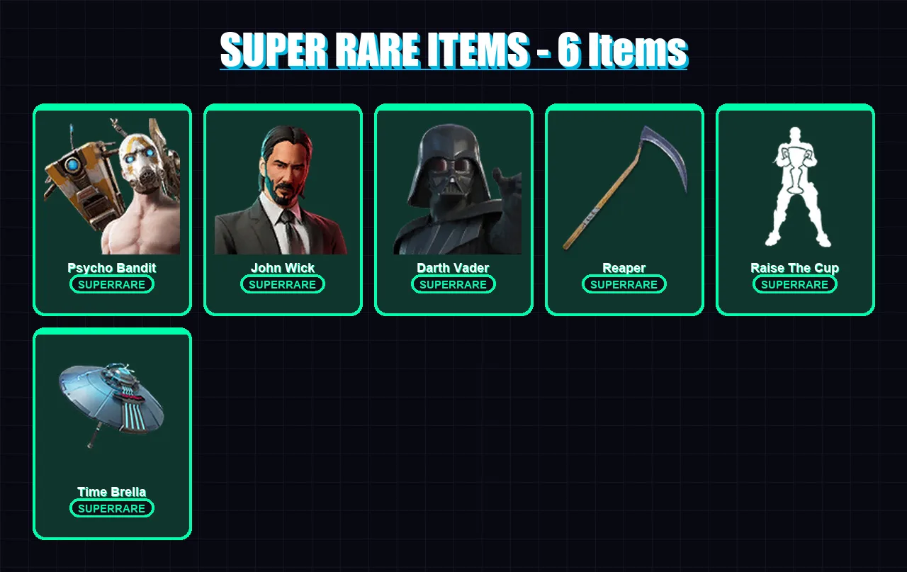 [PC/XBOX/PSN] | Psycho Bandit | John Wick | Darth Vader | Midas | Galaxy Scout | 347 skin | 318 pickaxe | 284 emote | 214 glider | Lv3948