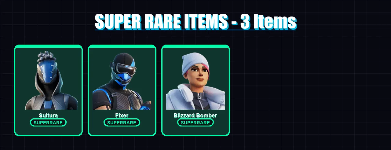 [PS4/PS5/XBOX/PC] | Sultura | Fixer | Blizzard Bomber | Renzo the Destroyer | Midas | 98 skin | 106 pickaxe | 70 emote | 104 glider | Lv1273