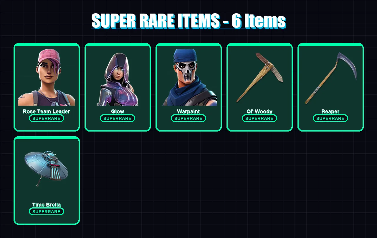 [PC/PSN] | Rose Team Leader | Glow | Warpaint | The Scientist | Menace | 128 skin | 154 pickaxe | 127 emote | 131 glider | Lv1596