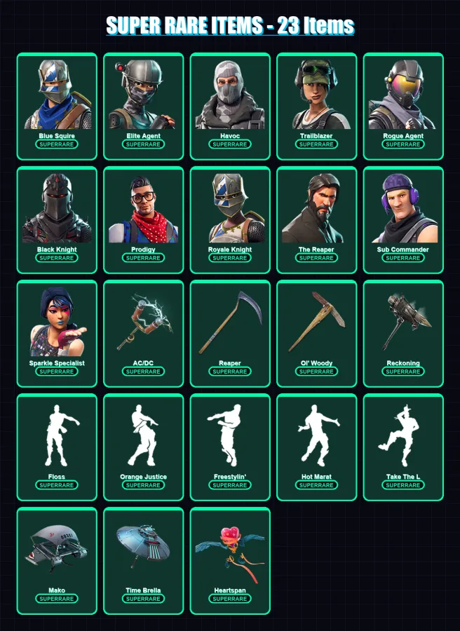 [PC/XBOX/PSN] | Blue Squire | Elite Agent | Havoc | Trailblazer | Rogue Agent | 159 skin | 171 pickaxe | 157 emote | 149 glider | Lv2898 — Fortnite account