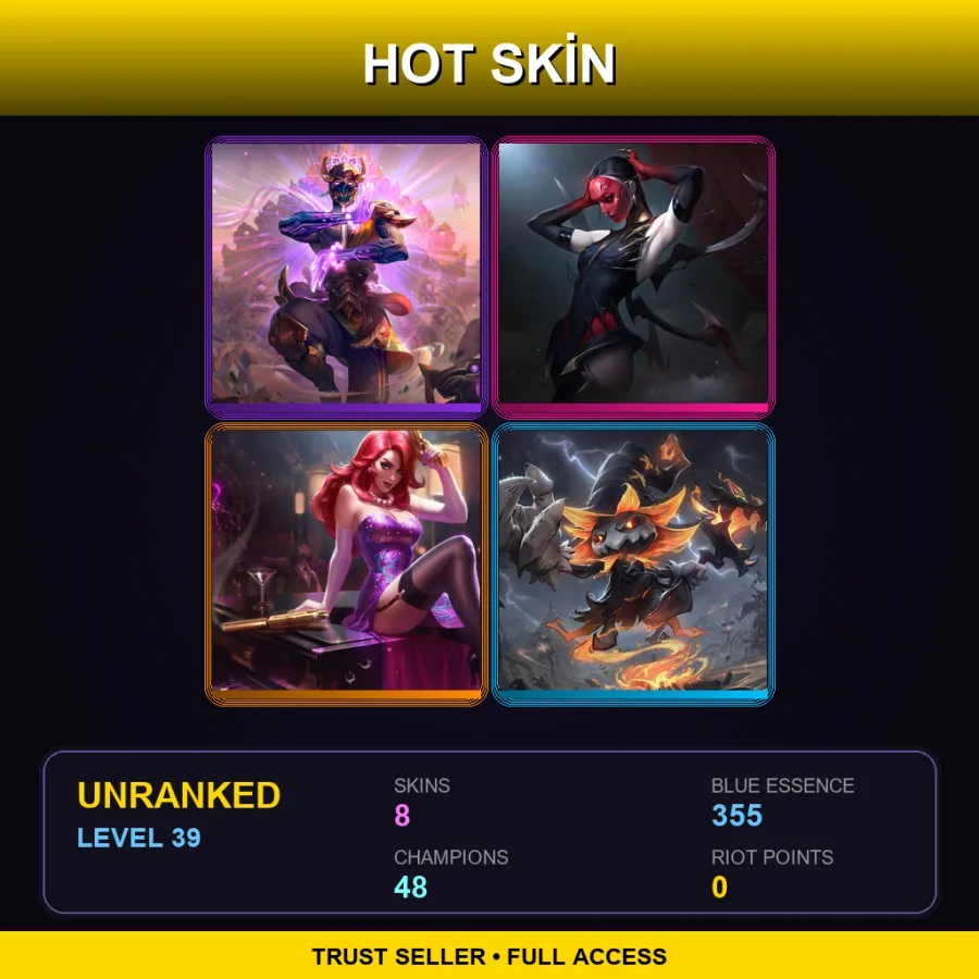 BR | Lv39 | Unranked | 8 Skin | 48 Champ