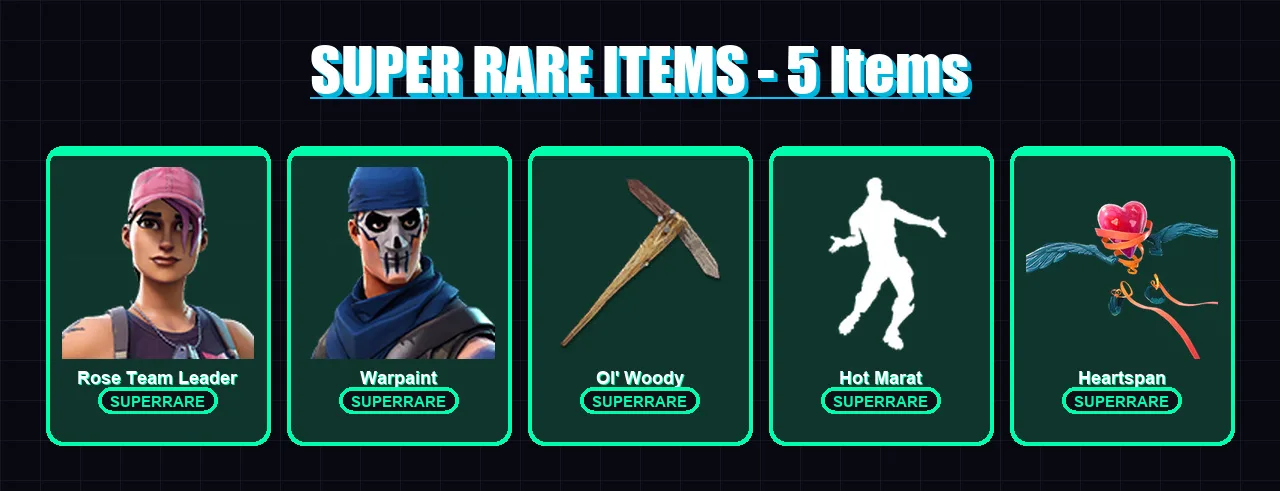 [PC/XBOX/PSN] | Rose Team Leader | Warpaint | Polar Peely | Krisabelle | Blizzabelle | 5 skin | 16 pickaxe | 19 emote | 21 glider | Lv218
