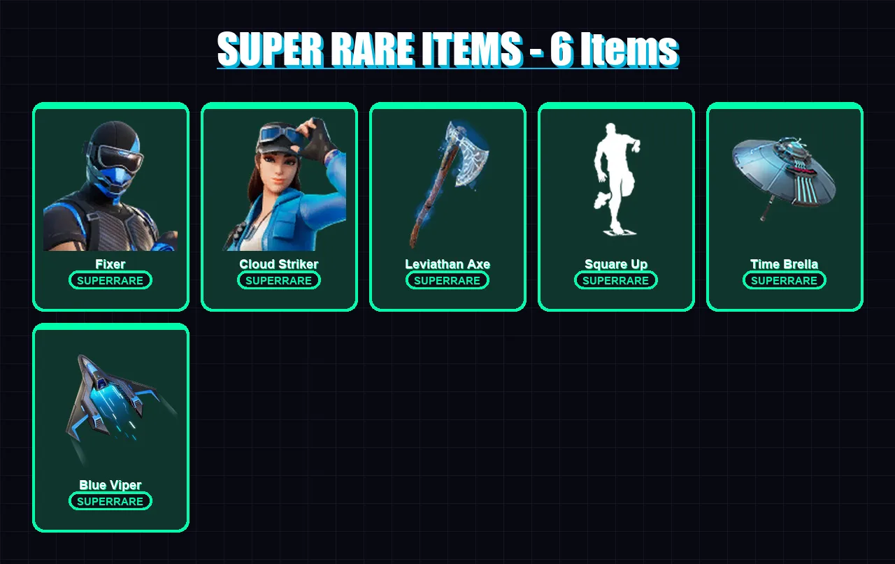[PS4/PS5/XBOX/PC] | Fixer | Cloud Striker | Torin | Ronin | Predator | 77 skin | 115 pickaxe | 93 emote | 111 glider | Lv1852