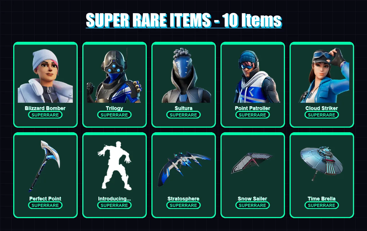 [PS4/PS5/XBOX/PC] | Blizzard Bomber | Trilogy | Sultura | Point Patroller | Cloud Striker | 218 skin | 259 pickaxe | 205 emote | 213 glider | Lv2871 — Fortnite account