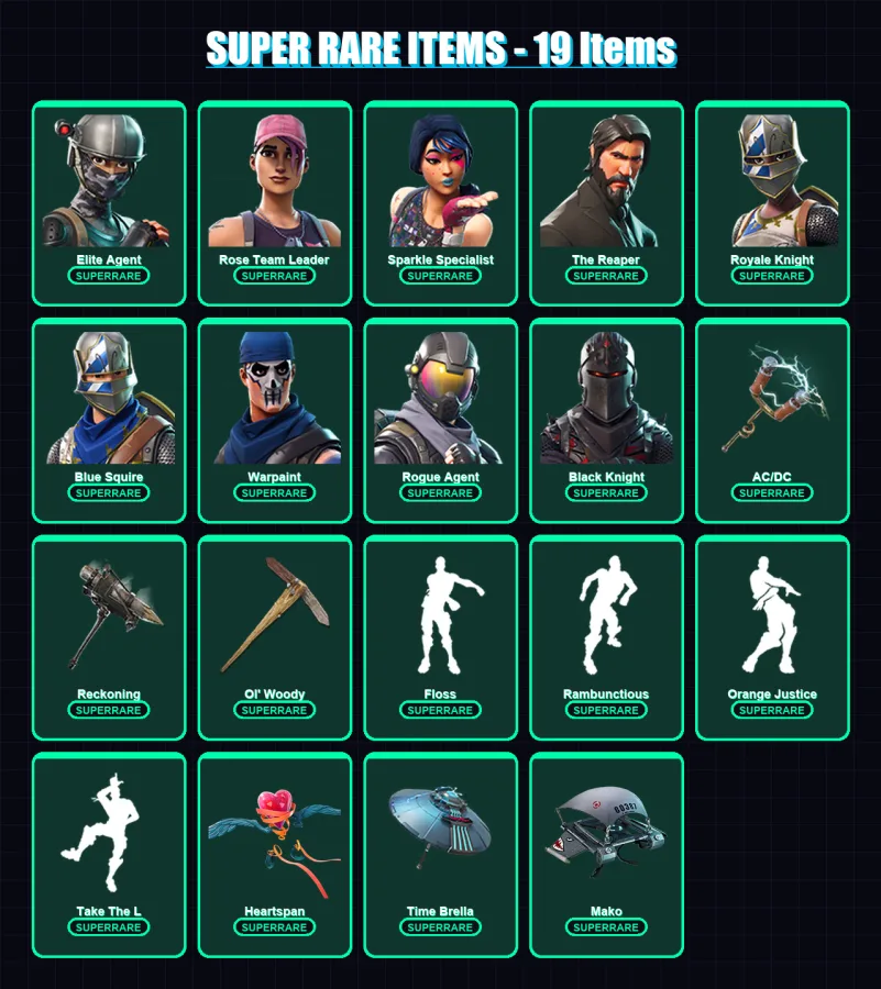 [PS4/PS5/PC] | Elite Agent | Rose Team Leader | Sparkle Specialist | 196 skin | Lv2473 — Fortnite account