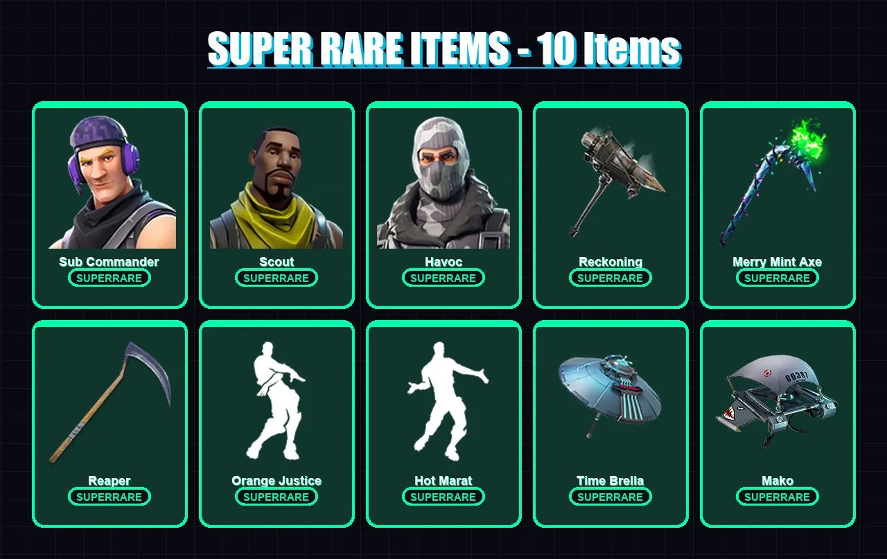 [PC/XBOX/PSN] | Sub Commander | Scout | Havoc | Hime | Omegarok | 151 skin | 166 pickaxe | 140 emote | 145 glider | Lv2828