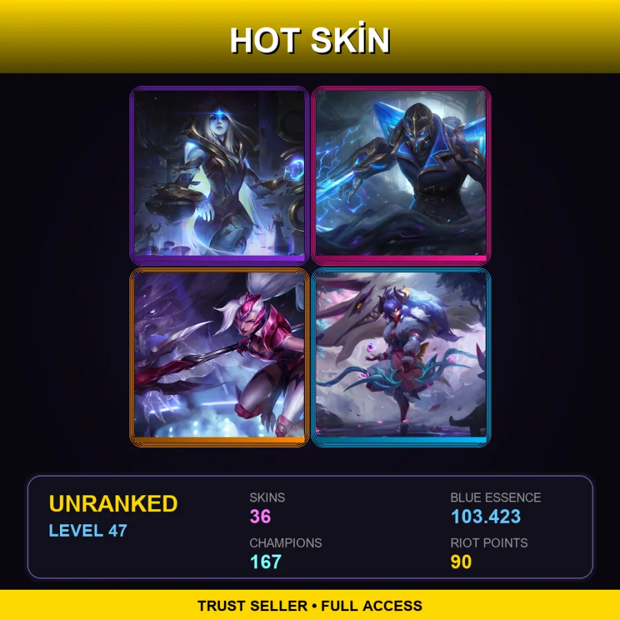 VN | Lv47 | Unranked | 36 Skin | 167 Champ — Astronaut Gnar