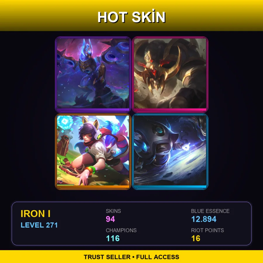 BR | Lv271 | Iron I | 94 Skin | 116 Champ — Splendid Staff Nami