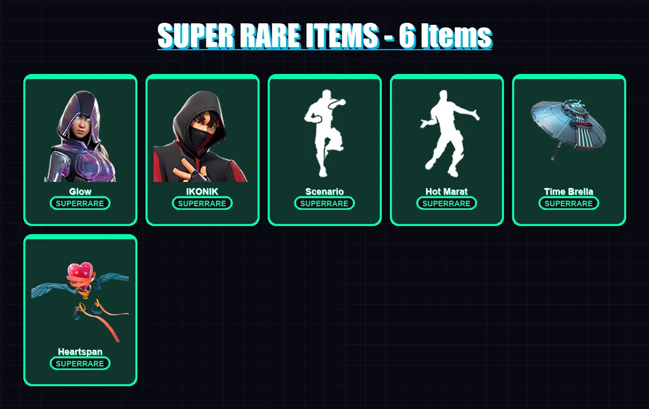 [PC/PSN] | Glow | IKONIK | Sentinel | Omegarok | Luxe | 53 skin | 68 pickaxe | 74 emote | 69 glider | Lv1101