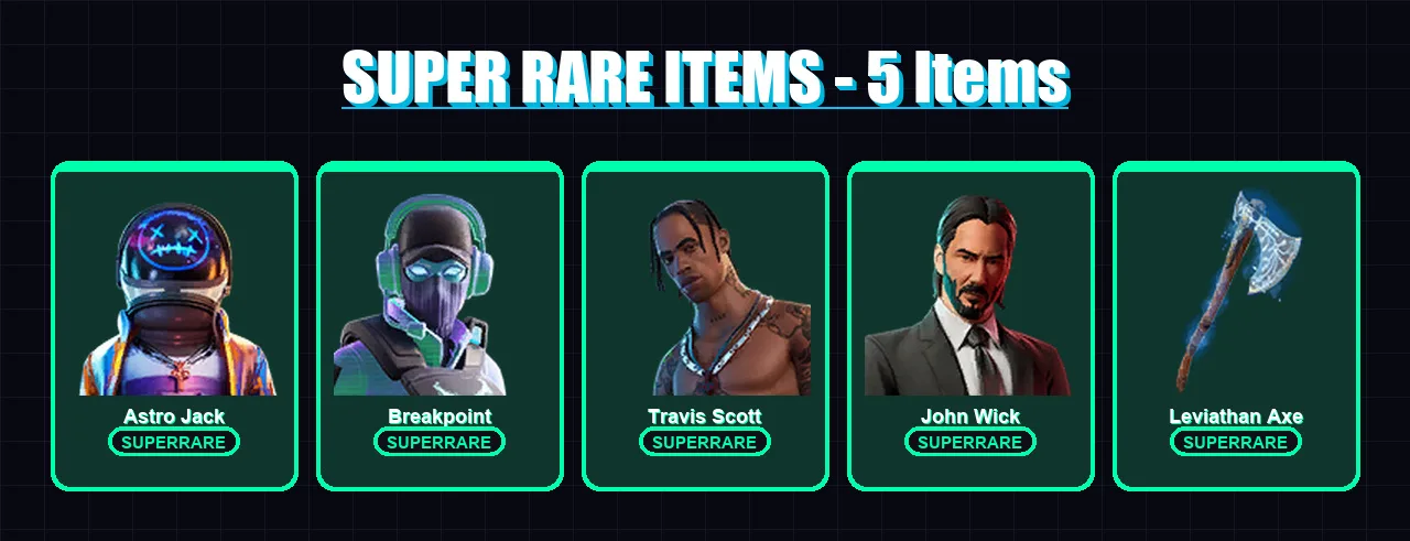 [PS4/PS5/PC] | Astro Jack | Breakpoint | Travis Scott | John Wick | Ultima Knight | 210 skin | 222 pickaxe | 160 emote | 156 glider | Lv4261