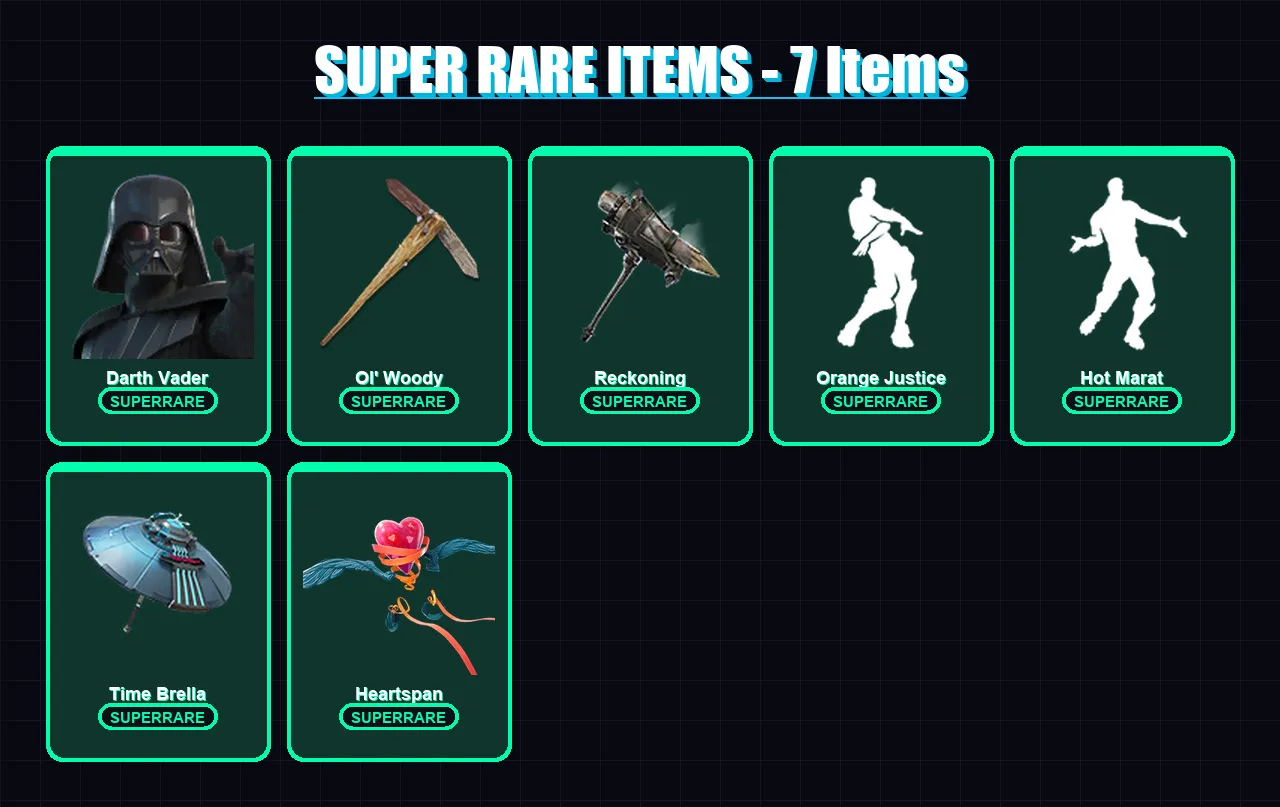 [PC/XBOX/PSN] | Darth Vader | Valor | Lynx | Wild Card | The Ice King | 69 skin | 65 pickaxe | 109 emote | 68 glider | Lv947