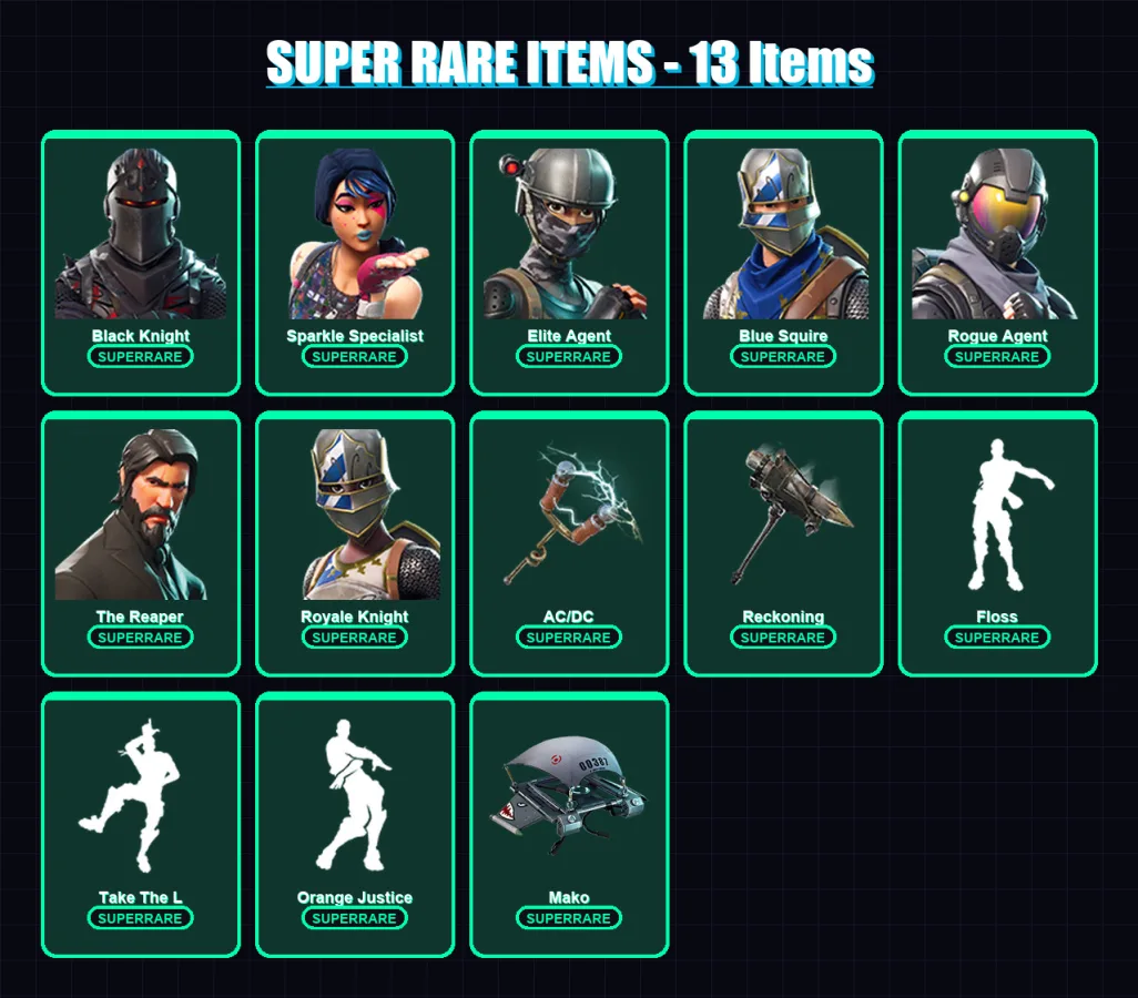 [PC/XBOX/PSN] | Renegade Raider (OG) | Black Knight | Sparkle Specialist | 34 skin | Lv377 — Game account