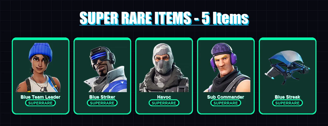 [PS4/PS5/XBOX/PC] | Blue Team Leader | Blue Striker | Havoc | Sub Commander | Drift | 7 skin | 4 pickaxe | 4 emote | 8 glider | Lv76