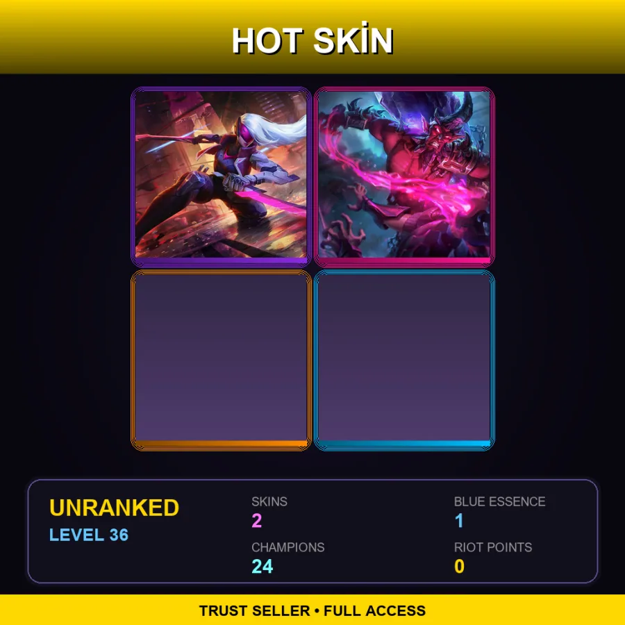 EUW | Lv36 | Unranked | 2 Skin | 24 Champ — Project Katarina