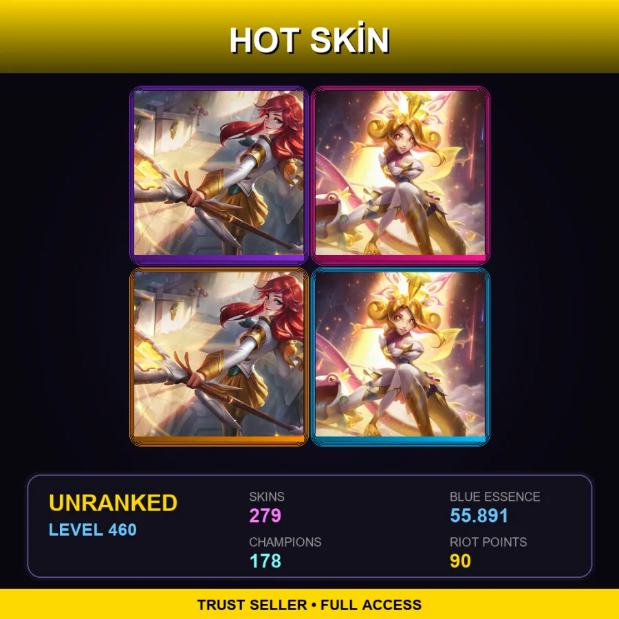 BR | Lv460 | Unranked | 279 Skin | 178 Champ