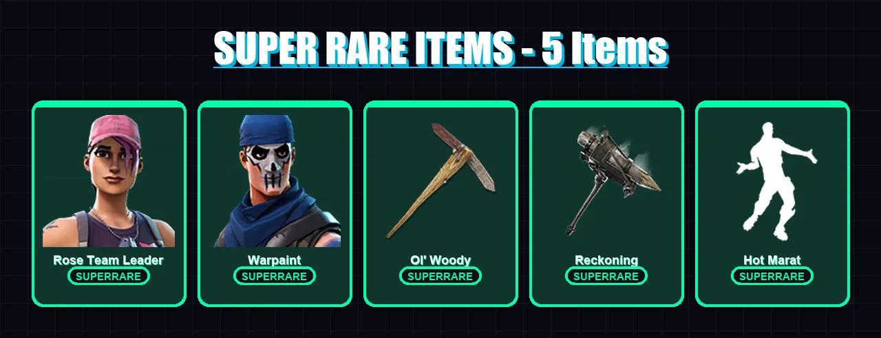 [PC/PSN] | Rose Team Leader | Warpaint | Calamity | Torin | The Cube Queen | 26 skin | 48 pickaxe | 34 emote | 45 glider | Lv646