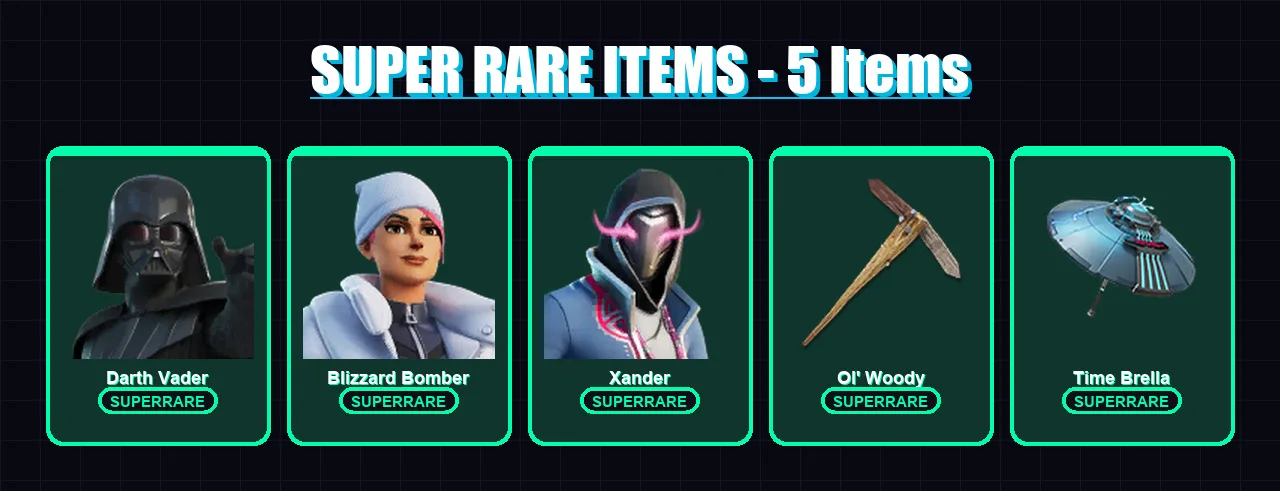 [PS4/PS5/XBOX/PC] | Darth Vader | Blizzard Bomber | Xander | Nezumi | The Imagined | 81 skin | 83 pickaxe | 65 emote | 66 glider | Lv1038