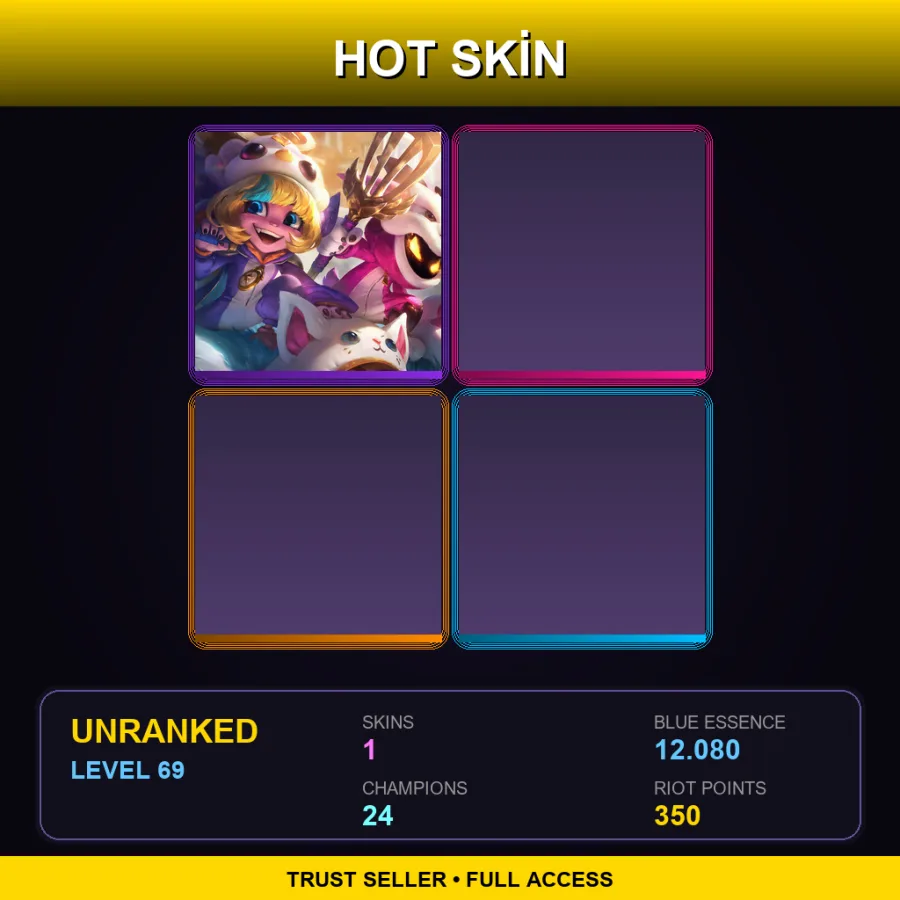 LAS | Lv69 | Unranked | 1 Skin | 24 Champ