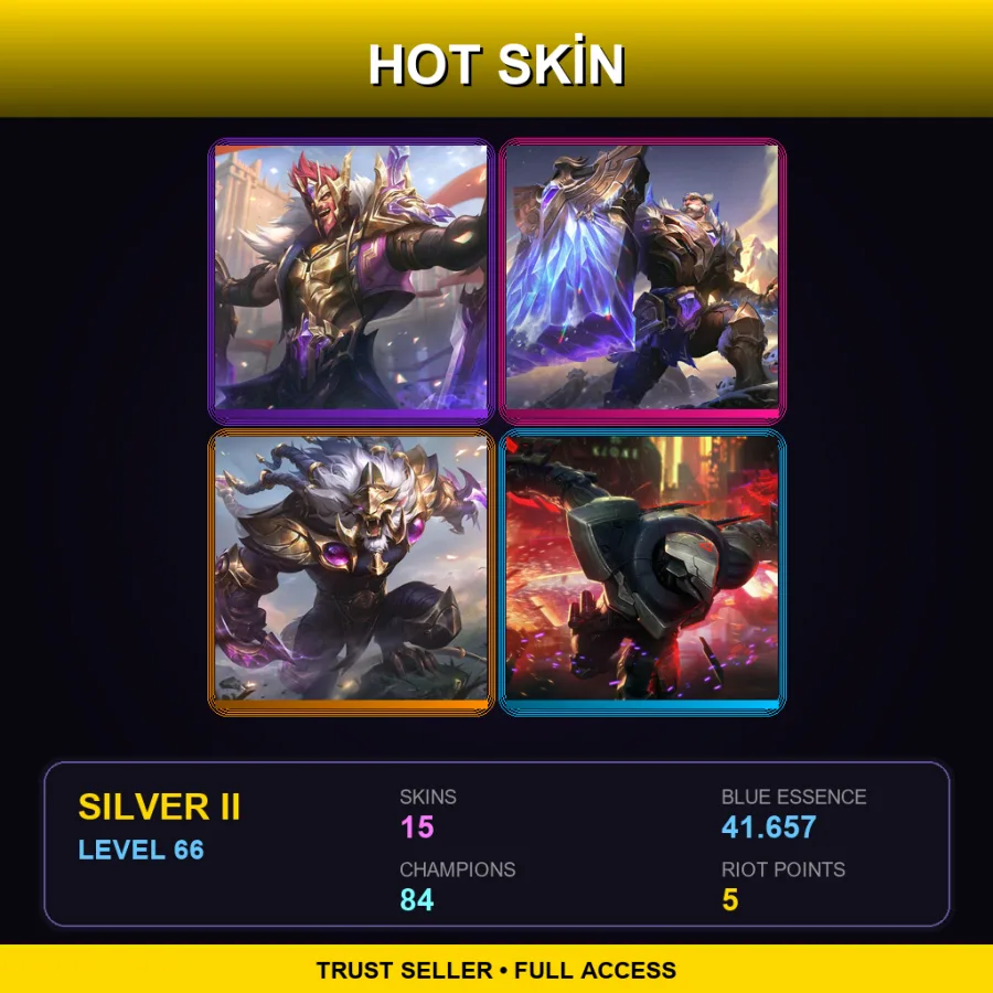 BR | Lv66 | Silver II | 15 Skin | 84 Champ
