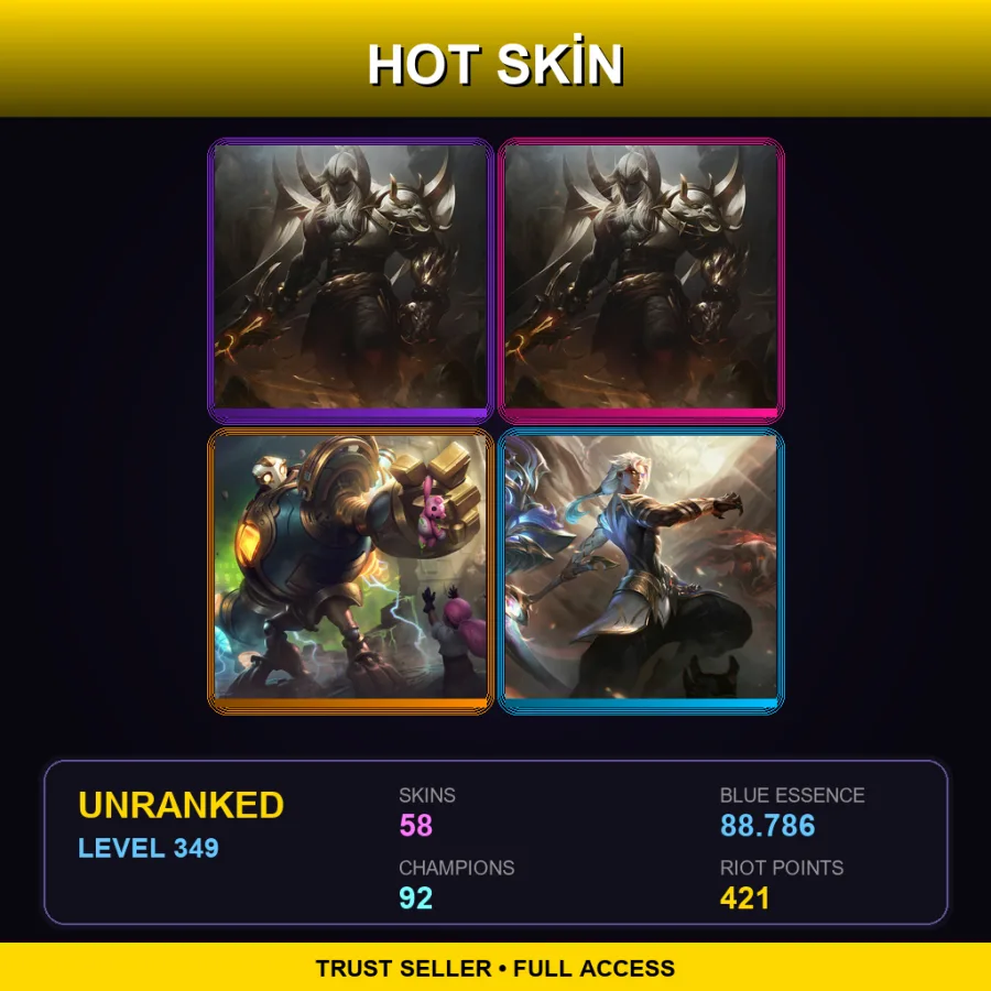 BR | Lv349 | Unranked | 58 Skin | 92 Champ
