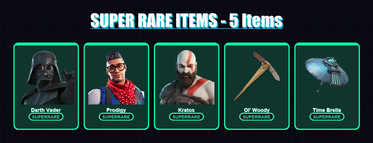 [PS4/PS5/XBOX/PC] | Darth Vader | Prodigy | Kratos | Fade | Predator | 318 skin | 324 pickaxe | 216 emote | 224 glider | Lv3220 — Fortnite account